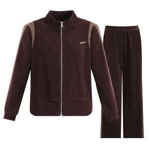 
Mom autumn suit fashionable middle-aged women's casual and fashionable sportswear middle-aged and elderly women's autumn and winter plus velvet two-piece set