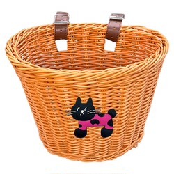 Scooter front hanging pocket woven basket