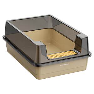 Square cat litter box extra large anti-splash Big Mac extra large anti-bring out semi-enclosed cat litter box cat toilet
