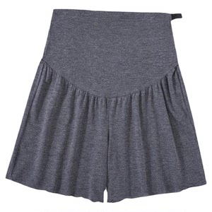 Maternity wide-leg shorts for summer thin style for wear for five-point loose and slim casual modalto belly leggings for summer style
