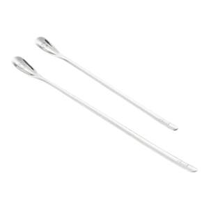Onlycook exquisite 316L stainless steel mixing spoon long handle ice spoon coffee stirring stick milk tea honey spoon
