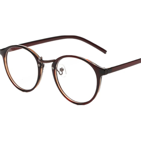 Ultra-light retro round box finished myopic glasses with degree of glasses frame tide men and women 100-800 degrees