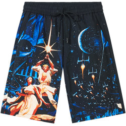 bm men's star wars printed shorts ins