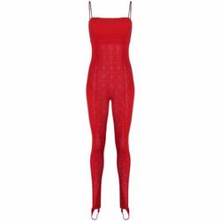 Ms. Wolford X Simkhai Detailed Patterned Translucent Jumpsuit Farfetch