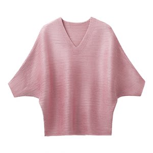 
26 New Miyake style [craft material/high elasticity/zero pressure/one piece] machine washable/no deformation_styling top