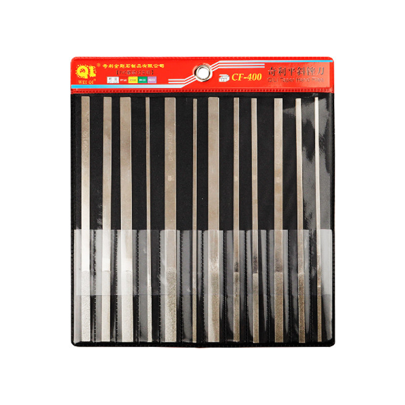 Chili CF400 Diamond File Set - Fine Tooth, Flat File