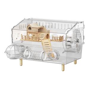 
Hamster cage Golden Wire Bear Special Extra Large Luxury Villa Acrylic Transparent Bite Resistant Cheap and Large Products