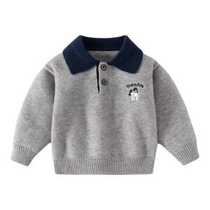 
Banxidi Boys' Sweater Winter Clothes 2025 New Baby Pullover Woolen Tops Children's Clothes Autumn and Winter Knitted Sweaters