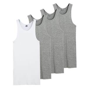 
Three-gun sleeveless vest men's pure cotton loose large-size fine ribbed vest old man shirt 30821