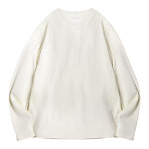 Maden workwear American 300g pure cotton heavy long-sleeved T-shirt white round neck sweatshirt base shirt men's spring