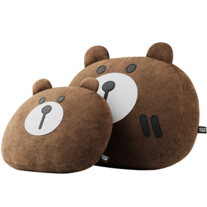 
KEEPTOP Car Headrest and Lumbar Support Set Cute Neck Pillow Cartoon Car Seat Lumbar Support Universal for All Seasons