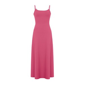 
EMAK suspender dress for women, slim and slim A-line skirt, waist-hugging temperament long skirt, solid color elastic large skirt, hem skirt
