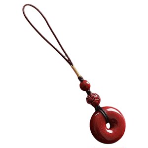 
[Hangzhou Lingyin Genuine] Cinnabar Lotus Car Pendant Pendant New Year Peaceful Gift Ornament New Style