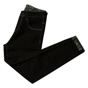 
Black ins jeans men's trendy brand printed slim-fitting pants for young handsome men and versatile 2026 trendy men's clothing