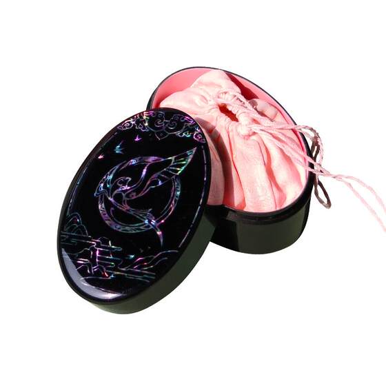 
Xie Fuchun X Ruyuan Joint Craftsmanship National Makeup Duck Egg Fragrance Powder 40g lacquerware box mother-of-pearl game peripheral makeup loose powder