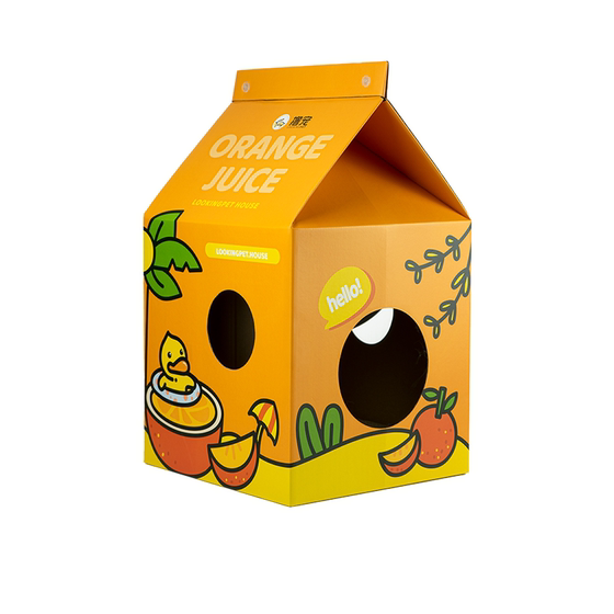 Pets with love cat house milk box cat pet supplies cat grabbed toy corrugated paper one -style box