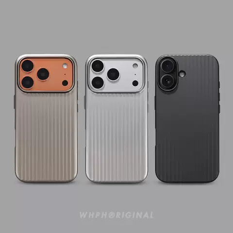 MagSafe Ribbed Stripe Phone Case For iPhone 17-13 Pro/Plus/Max/Air