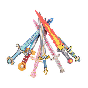 
EVA sponge sword weapon pirate knife shield fencing environmentally friendly foam combination set 3-6 year old children's toy games