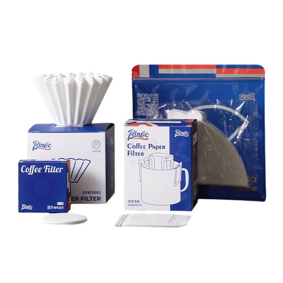 
Coffee filter paper Hand-brewed coffee fan-shaped filter paper household drip American coffee machine moka pot universal filter paper