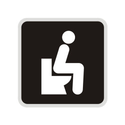 Customized warm reminder signs for disabled toilets