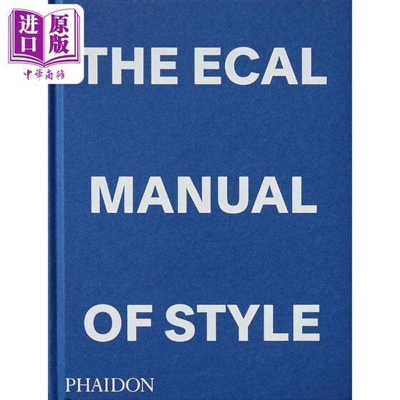 现货 The ECAL Manual of Style 进口艺术 瑞士洛桑的艺术与设计学院风格手册 Phaidon