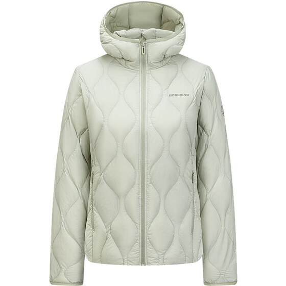 
Bosideng's new autumn and winter goose down lightweight down jacket women's short hooded warm and skin-friendly fashionable jacket