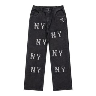 MLB Men's Big Logo Wide Leg Cotton Jeans - Spring 2024