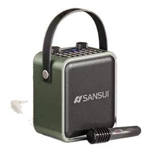 Shanshui T92 portable square dance small audio outdoor Bluetooth karaoke hair tube guitar instrument speaker subwoofer