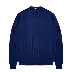 Wool sweaters for men and women, pure wool round neck pullover sweater base, worsted merino spring, autumn and winter business large size