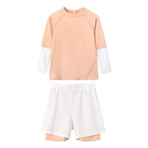 
[Cut off code clearance] Children's sun protection split swimsuit suit suit summer men and women long-sleeved one-piece high elastic anti-chloro-swimming suits and pants
