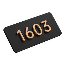Acrylic house number plate home creative personalized house number customized room number room number plate digital sticker customized hotel box community office dormitory entrance door number logo door sticker