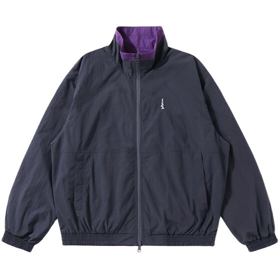 NORYBRAND mountain style outdoor windproof contrasting color double-sided stand-up collar sports jacket commuter coat windbreaker