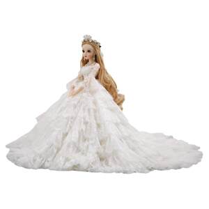 Qiti Dragoning Bride Wedding 3 -point Replacement Bjdsd Princess Doll Give Girls Children's Birthday Gift Toys

