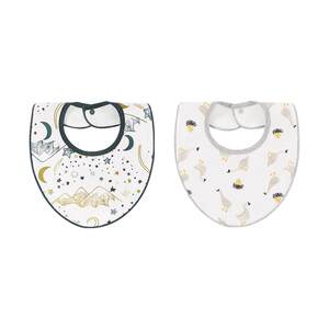 
Nest Designs Newborn Pure Cotton Mouth Wipes Anti-Spitting Baby Triangle Bibs Bibs 2-pack