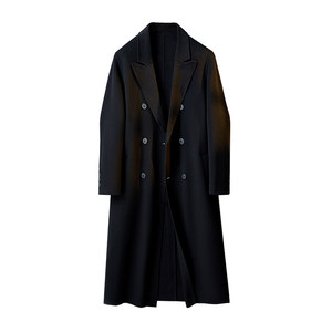 
Autumn and winter wool double-sided woolen coat men's suit collar woolen long over-the-knee shoulder pad woolen Korean windbreaker jacket