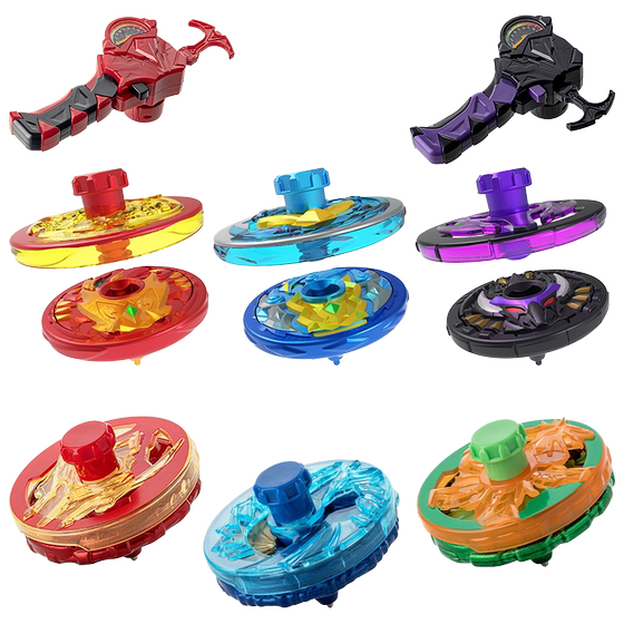 The new Sanbao Rap the War Tuo Tuo Children's Ultra -Upgrade Edition Alloy Line Double -layer Rotating Boys Gyro Toys