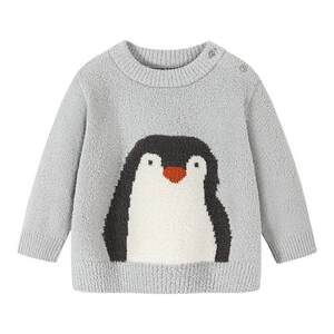 
Mini bala bala boys and girls sweater children baby soft and comfortable half-velvet jacquard sweater autumn and winter
