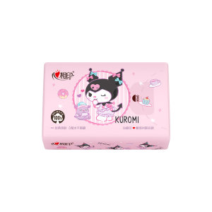 
Heart-to-heart facial tissue napkins Sanrio co-branded 4 layers 20 pieces 10 packs of large handkerchief paper cool Kurome portable