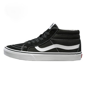 
VANS black and white mid-top Sk8 Mid classic men's shoes women's shoes canvas casual skateboard shoes VN0A391F6BT