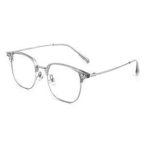
Essilor eyebrow line half-frame myopia glasses for men, which can be equipped with titanium frame anti-blue light lenses, glasses frames for women