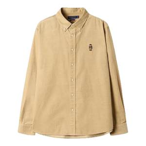 
Teenie Weenie Bear Men's Clothing Standing Bear Embroidered Interior Wearing Retro Simple Commuter Shirt