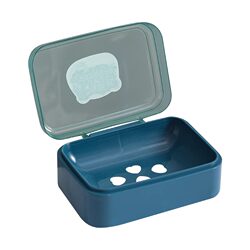 Soap box creative drain portable with lid