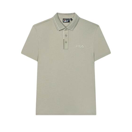 
FILA official men's knitted short-sleeved POLO shirt 2024 autumn new fashionable casual cotton top