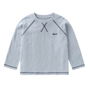 
Right European boys and girls long-sleeved T-shirt bottoming shirt with letters children's top with foreign style spring and autumn new children's clothing