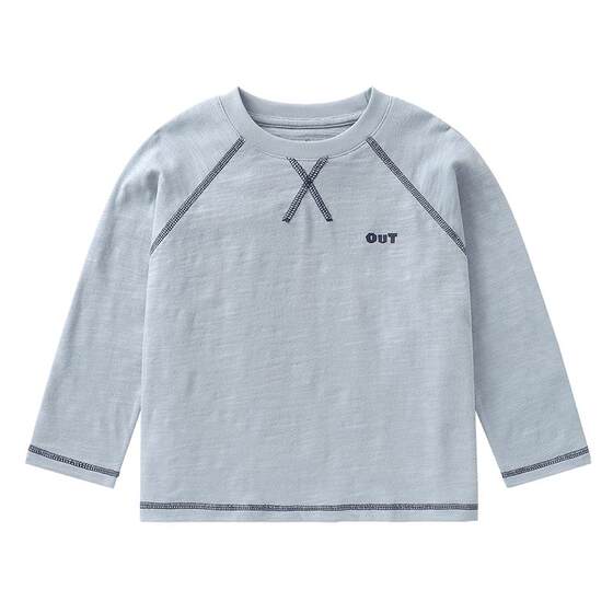 
Right European boys and girls long-sleeved T-shirt bottoming shirt with letters children's top with foreign style spring and autumn new children's clothing