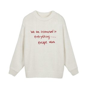 
Escape from Chigang West Handmade crochet milk sweater for men and women Lazy style winter thickened wool sweater