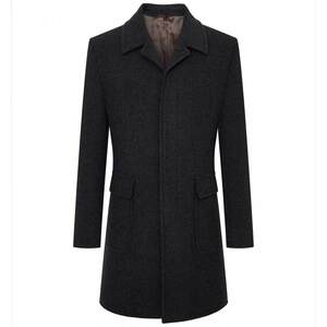 
Angel Bird Autumn and Winter New Men's Business Casual Woolen Coat 100% Wool Warm Top Jacket for Men