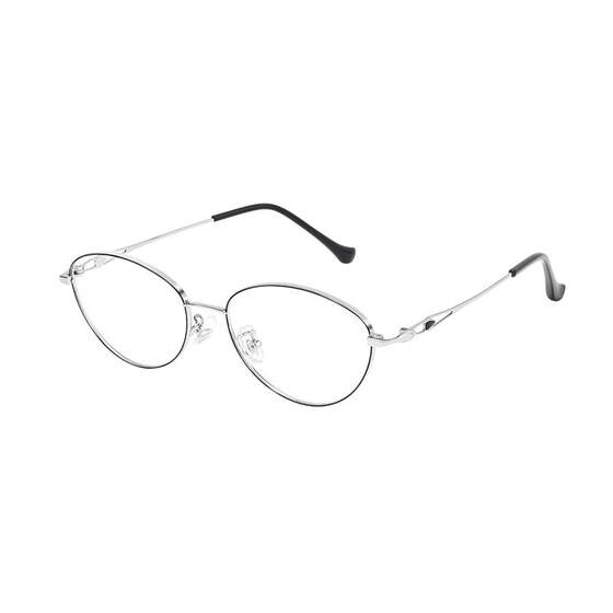 [Free Prescription] Sagawa Gold Cat Eye Frame Anti-Blue Light Glasses for Women with No Makeup Myopia Frames Can Be Prescribed