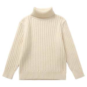 
Gulu Diary Children's Turtleneck Sweater 2025 New Style Boys and Girls Baby Solid Color Thicken Knit Sweater Children's Base