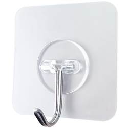 Stainless steel adhesive hook can be reinstalled